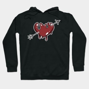 Dripping Heart Graphic Hoodie